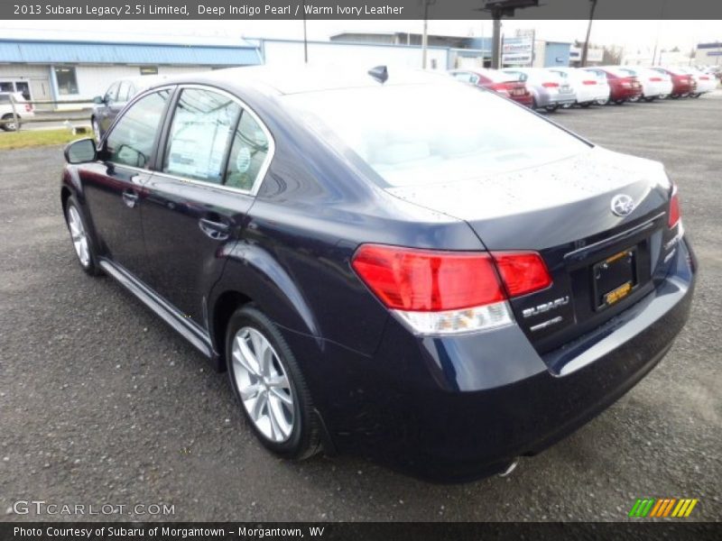 Deep Indigo Pearl / Warm Ivory Leather 2013 Subaru Legacy 2.5i Limited