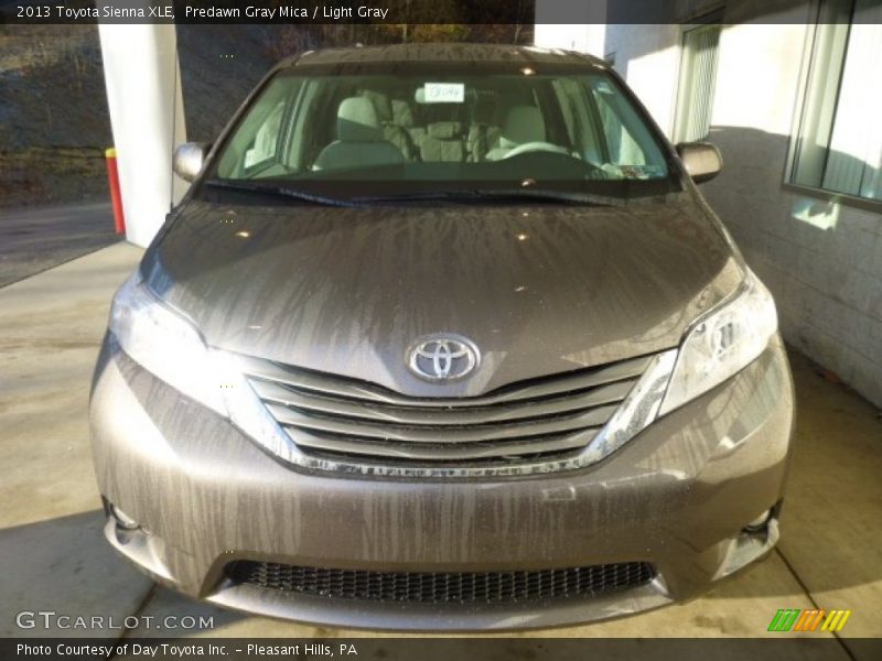 Predawn Gray Mica / Light Gray 2013 Toyota Sienna XLE