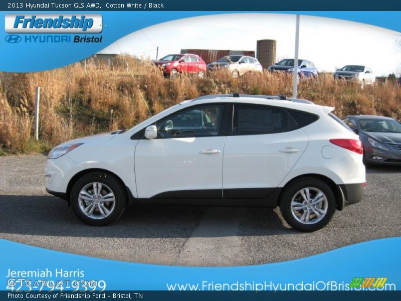 Cotton White / Black 2013 Hyundai Tucson GLS AWD