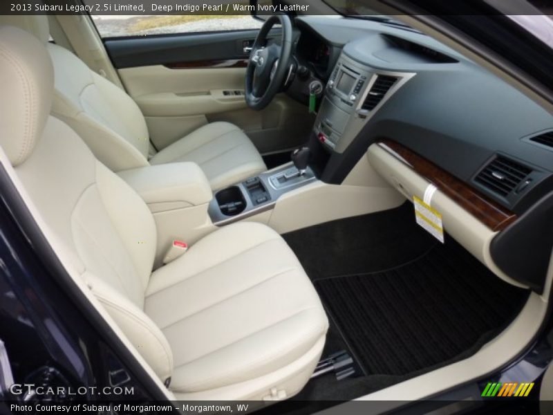 Deep Indigo Pearl / Warm Ivory Leather 2013 Subaru Legacy 2.5i Limited