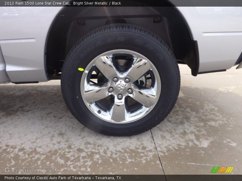 Bright Silver Metallic / Black 2013 Ram 1500 Lone Star Crew Cab