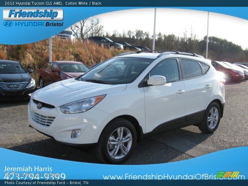 Cotton White / Black 2013 Hyundai Tucson GLS AWD