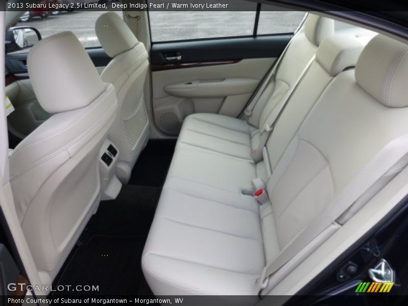 Deep Indigo Pearl / Warm Ivory Leather 2013 Subaru Legacy 2.5i Limited
