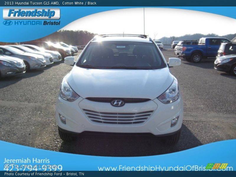 Cotton White / Black 2013 Hyundai Tucson GLS AWD