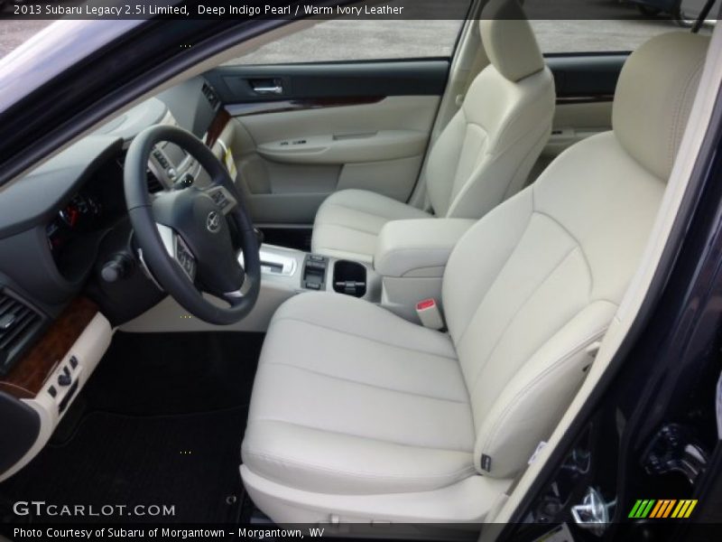 Deep Indigo Pearl / Warm Ivory Leather 2013 Subaru Legacy 2.5i Limited