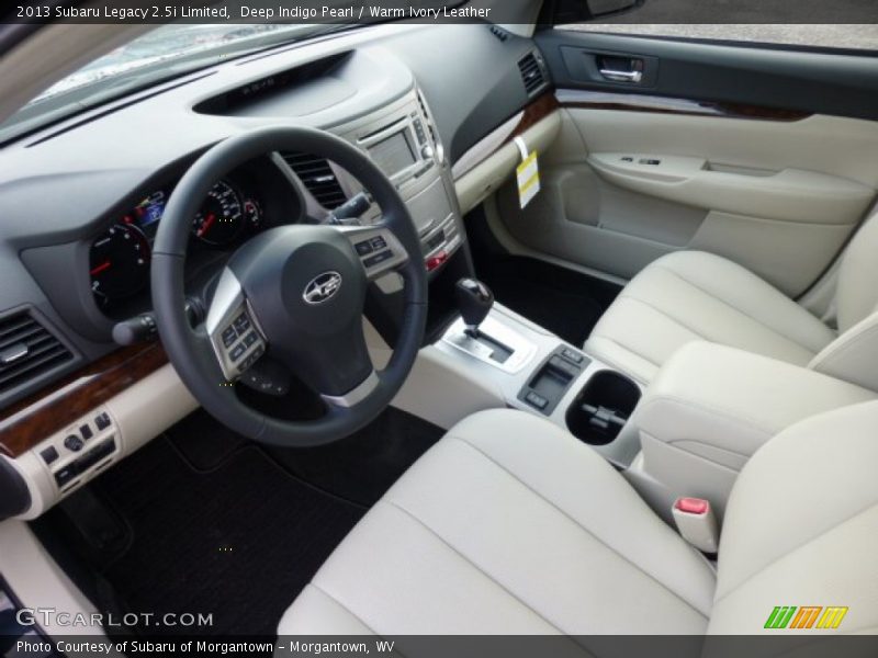 Deep Indigo Pearl / Warm Ivory Leather 2013 Subaru Legacy 2.5i Limited