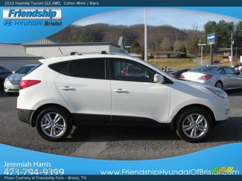 Cotton White / Black 2013 Hyundai Tucson GLS AWD