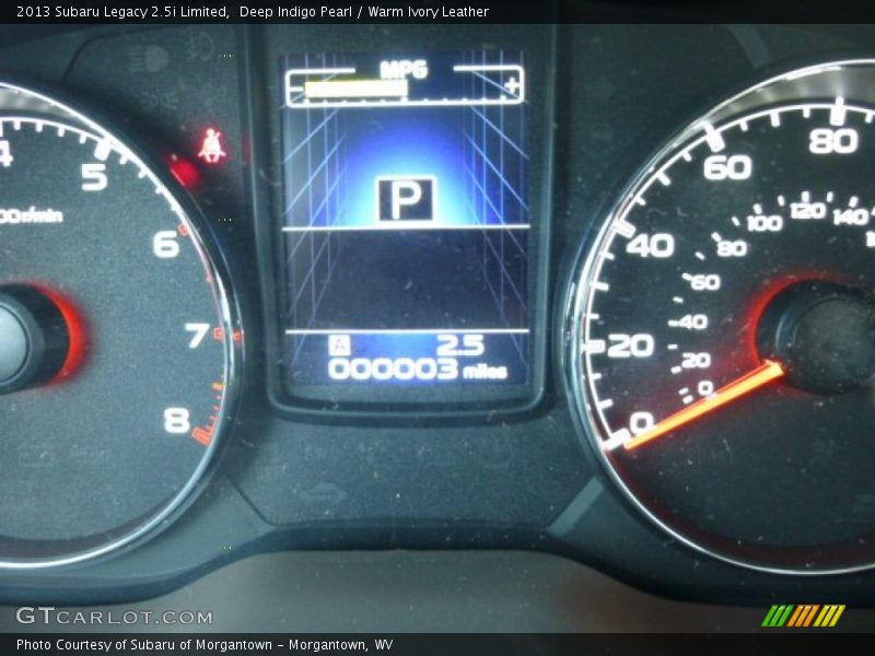 Deep Indigo Pearl / Warm Ivory Leather 2013 Subaru Legacy 2.5i Limited