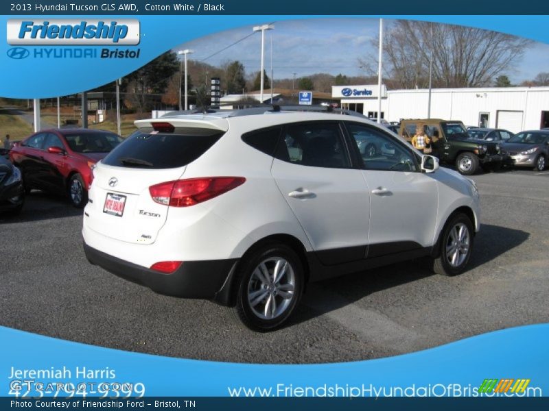 Cotton White / Black 2013 Hyundai Tucson GLS AWD