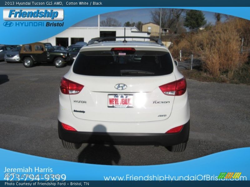 Cotton White / Black 2013 Hyundai Tucson GLS AWD
