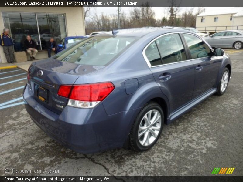 Twilight Blue Metallic / Off Black Leather 2013 Subaru Legacy 2.5i Limited