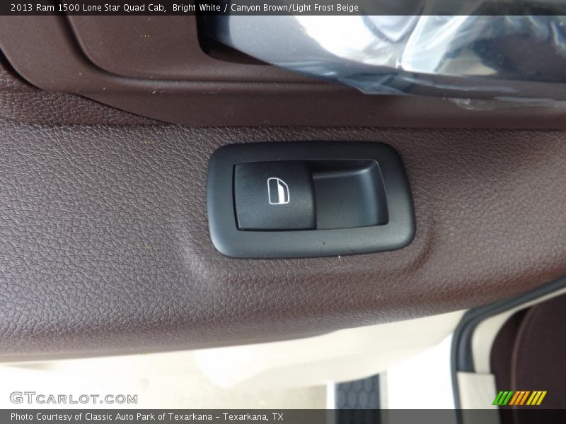 Bright White / Canyon Brown/Light Frost Beige 2013 Ram 1500 Lone Star Quad Cab