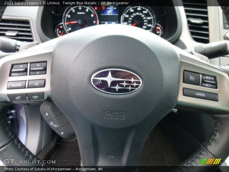 Twilight Blue Metallic / Off Black Leather 2013 Subaru Legacy 2.5i Limited