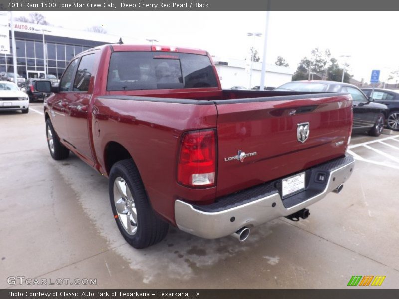 Deep Cherry Red Pearl / Black 2013 Ram 1500 Lone Star Crew Cab