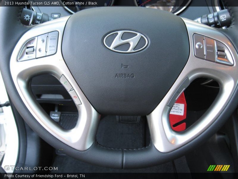 Cotton White / Black 2013 Hyundai Tucson GLS AWD
