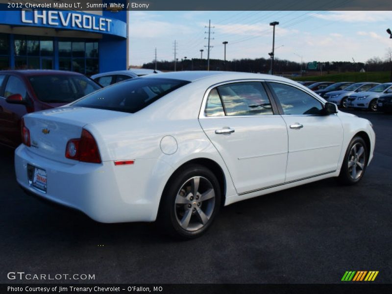 Summit White / Ebony 2012 Chevrolet Malibu LT