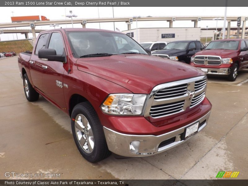 Deep Cherry Red Pearl / Black 2013 Ram 1500 Lone Star Crew Cab