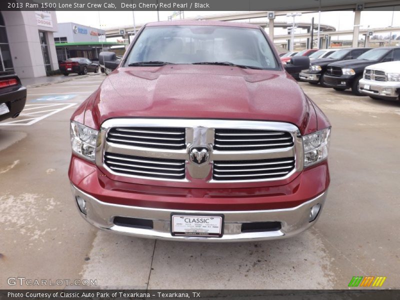 Deep Cherry Red Pearl / Black 2013 Ram 1500 Lone Star Crew Cab