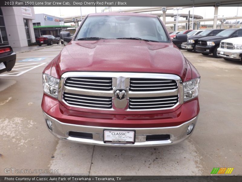 Deep Cherry Red Pearl / Black 2013 Ram 1500 Lone Star Crew Cab