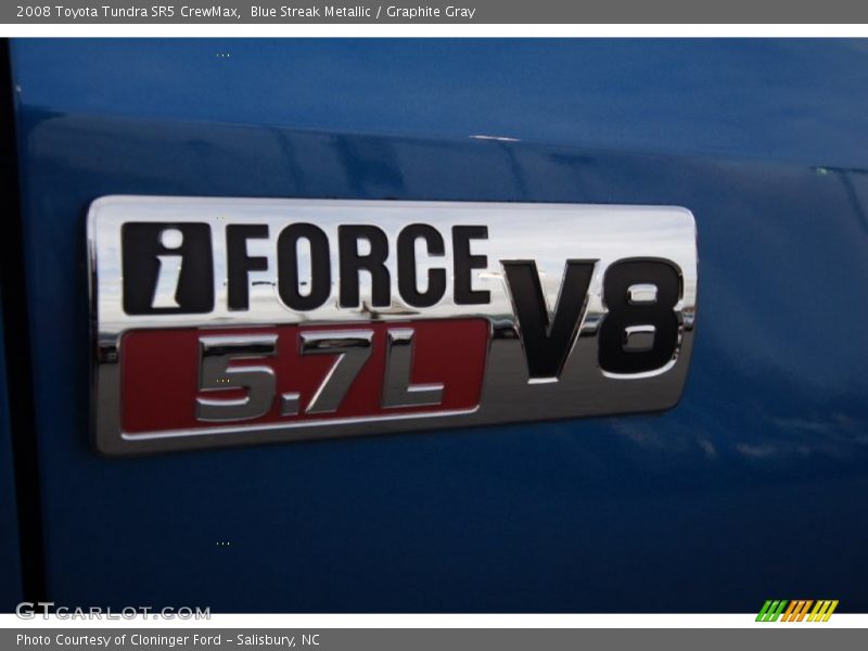 Blue Streak Metallic / Graphite Gray 2008 Toyota Tundra SR5 CrewMax