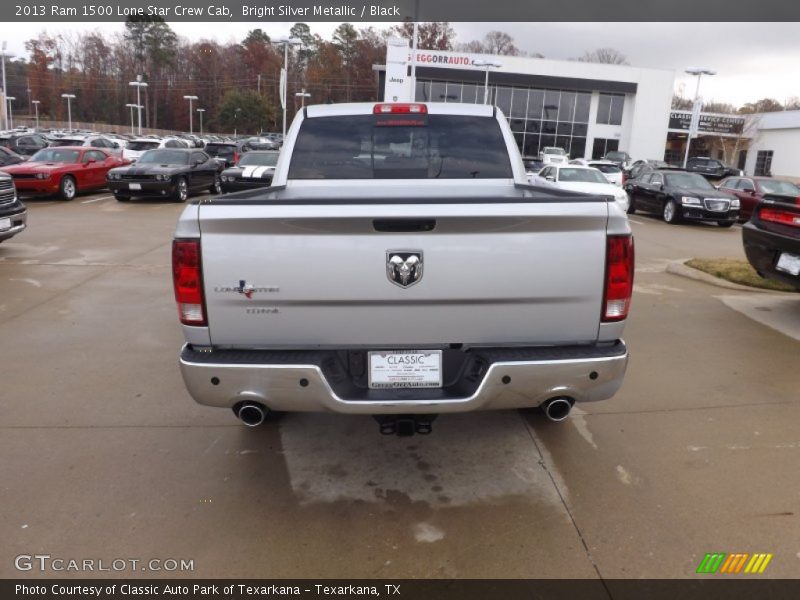 Bright Silver Metallic / Black 2013 Ram 1500 Lone Star Crew Cab