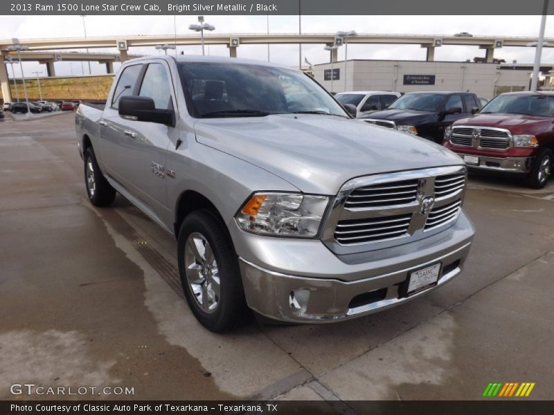 Bright Silver Metallic / Black 2013 Ram 1500 Lone Star Crew Cab