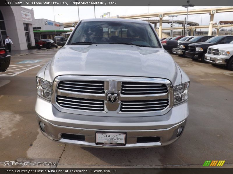 Bright Silver Metallic / Black 2013 Ram 1500 Lone Star Crew Cab