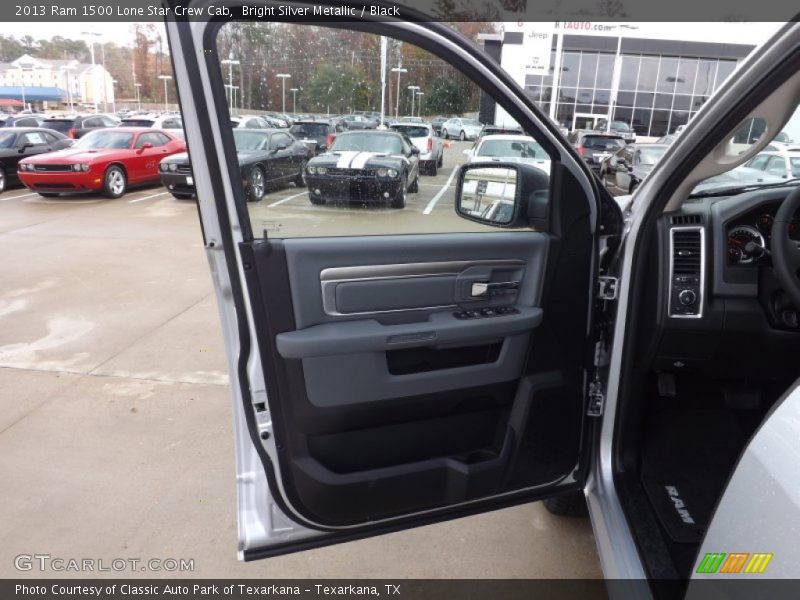 Bright Silver Metallic / Black 2013 Ram 1500 Lone Star Crew Cab