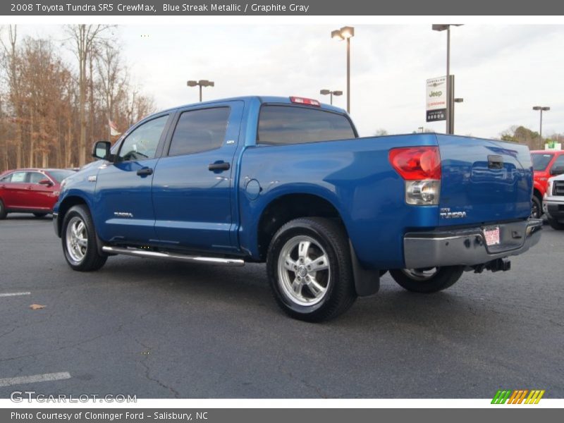 Blue Streak Metallic / Graphite Gray 2008 Toyota Tundra SR5 CrewMax