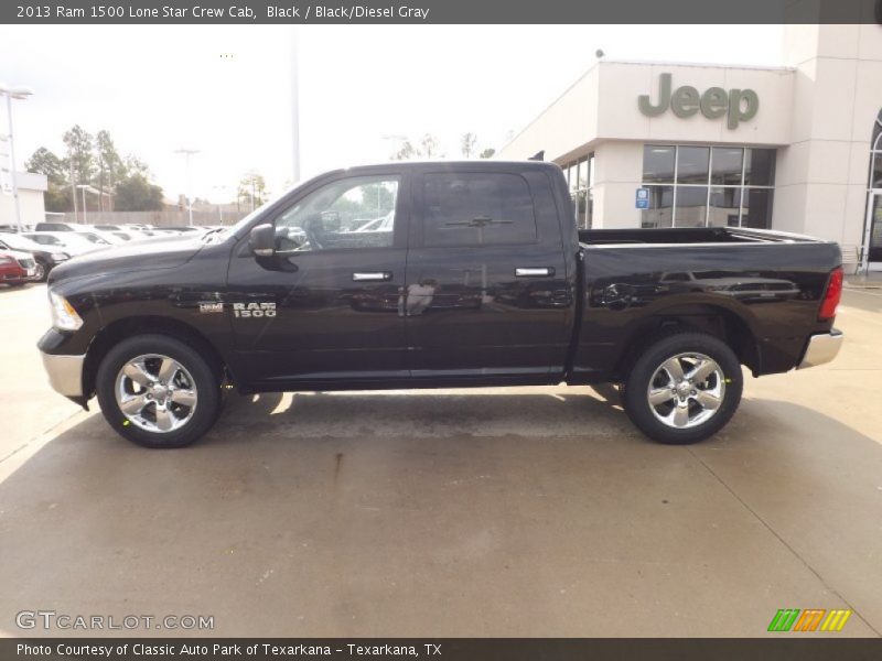 Black / Black/Diesel Gray 2013 Ram 1500 Lone Star Crew Cab