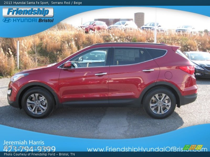 Serrano Red / Beige 2013 Hyundai Santa Fe Sport