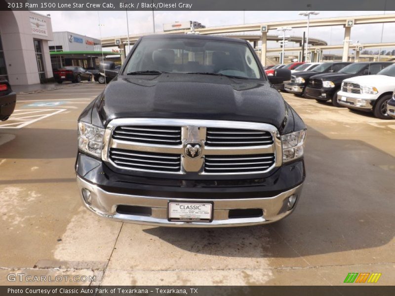 Black / Black/Diesel Gray 2013 Ram 1500 Lone Star Crew Cab