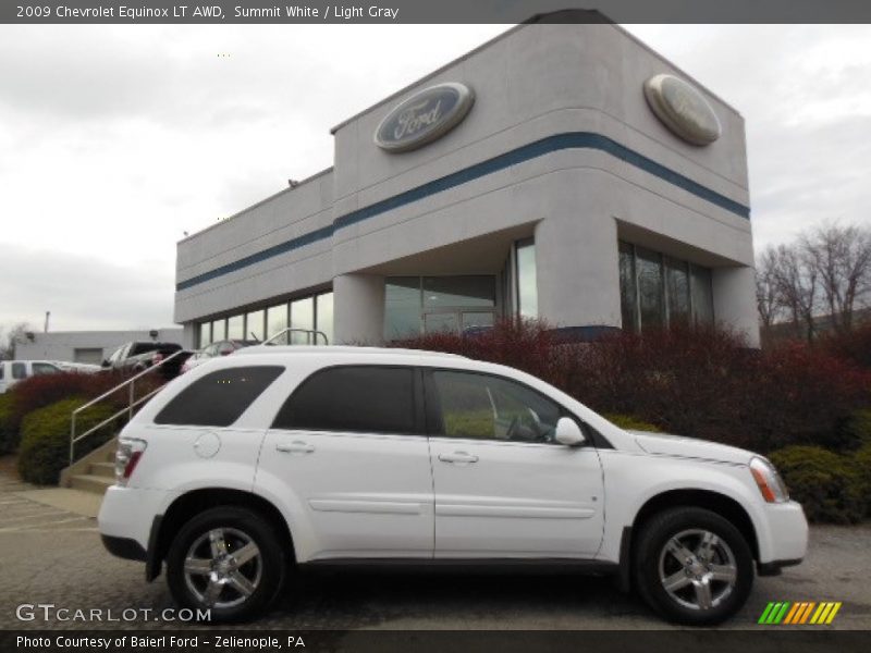 Summit White / Light Gray 2009 Chevrolet Equinox LT AWD
