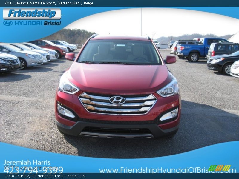 Serrano Red / Beige 2013 Hyundai Santa Fe Sport