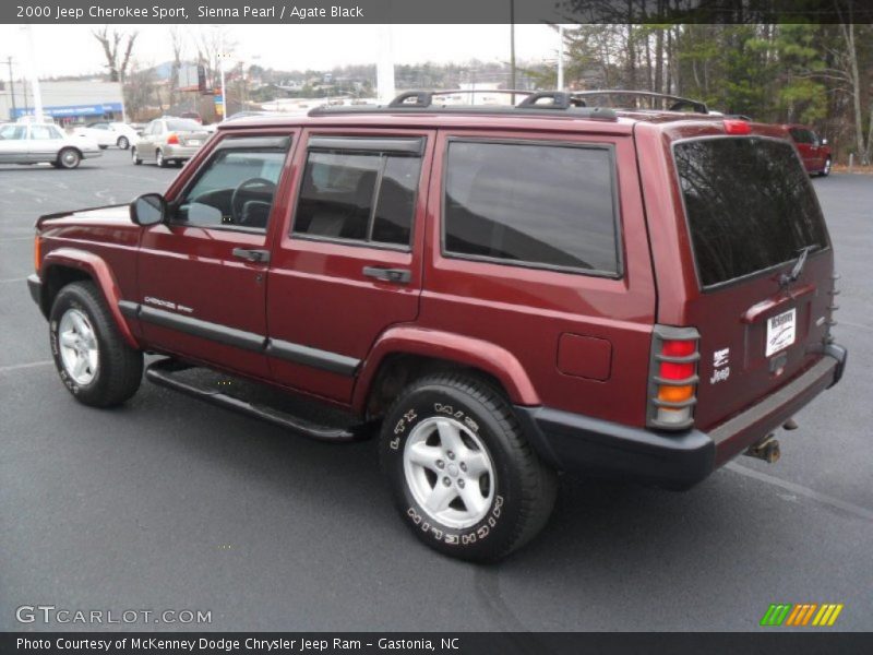 Sienna Pearl / Agate Black 2000 Jeep Cherokee Sport