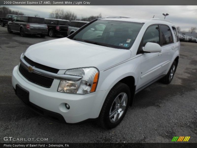 Summit White / Light Gray 2009 Chevrolet Equinox LT AWD