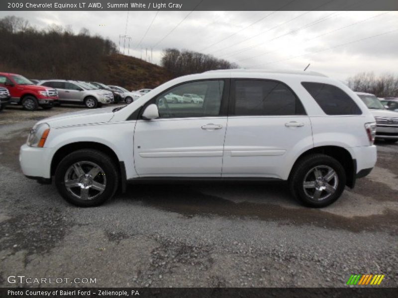 Summit White / Light Gray 2009 Chevrolet Equinox LT AWD