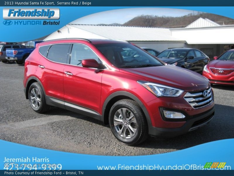 Serrano Red / Beige 2013 Hyundai Santa Fe Sport