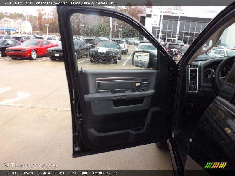 Black / Black/Diesel Gray 2013 Ram 1500 Lone Star Crew Cab