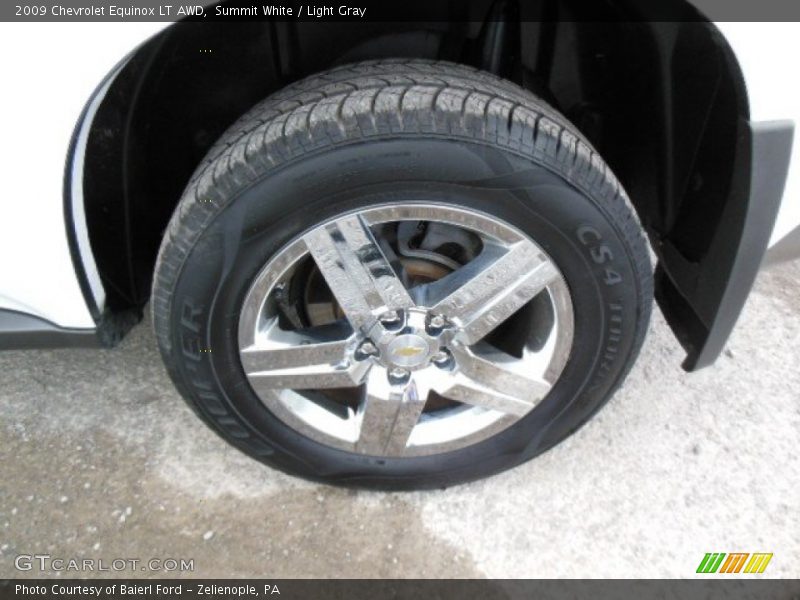 Summit White / Light Gray 2009 Chevrolet Equinox LT AWD