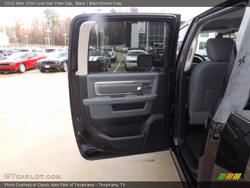 Black / Black/Diesel Gray 2013 Ram 1500 Lone Star Crew Cab
