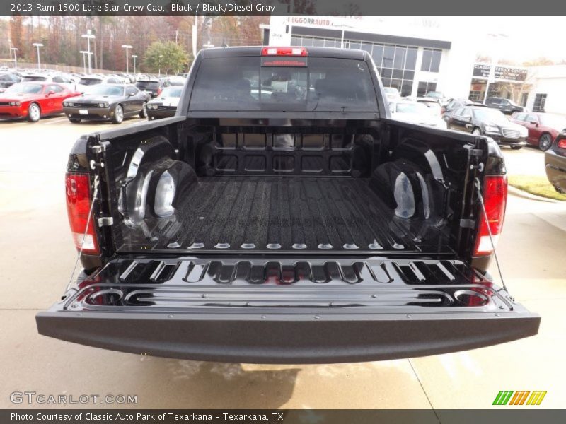 Black / Black/Diesel Gray 2013 Ram 1500 Lone Star Crew Cab