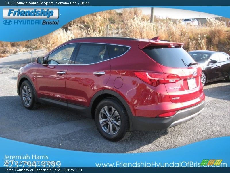 Serrano Red / Beige 2013 Hyundai Santa Fe Sport