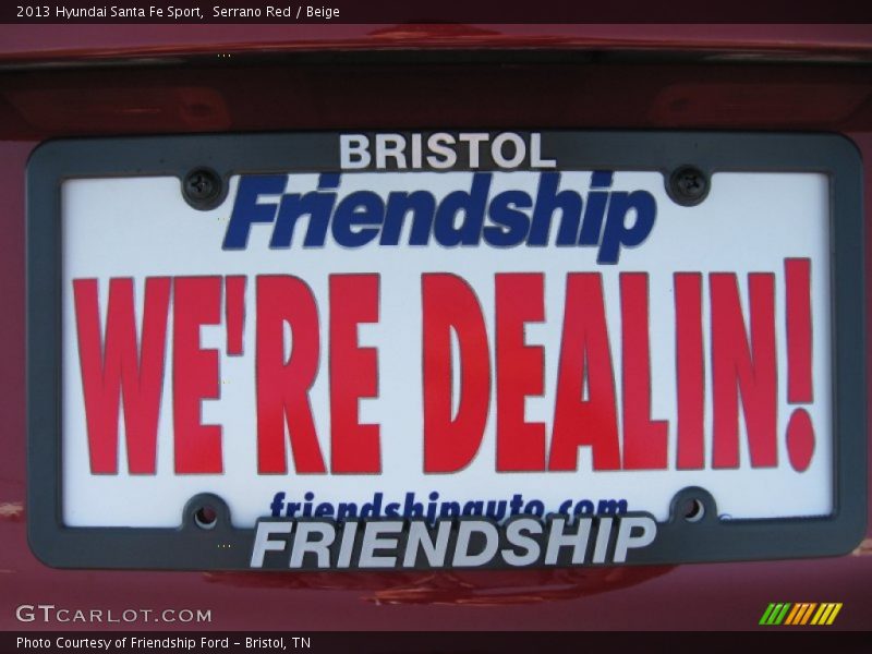 Serrano Red / Beige 2013 Hyundai Santa Fe Sport