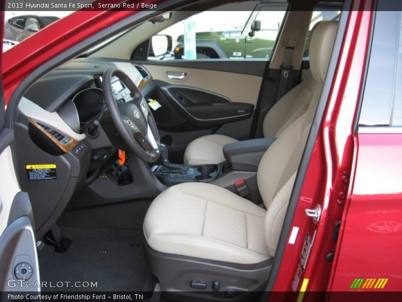 Serrano Red / Beige 2013 Hyundai Santa Fe Sport