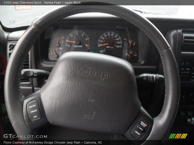 Sienna Pearl / Agate Black 2000 Jeep Cherokee Sport