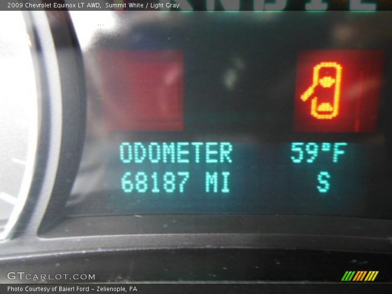 Summit White / Light Gray 2009 Chevrolet Equinox LT AWD