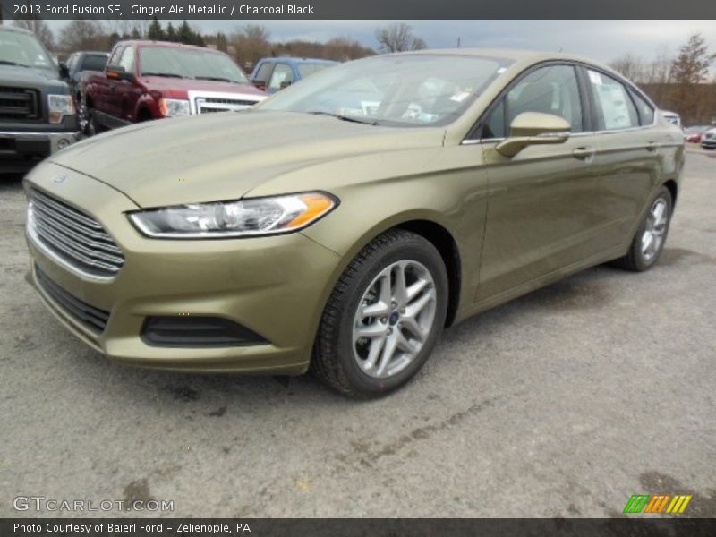 Ginger Ale Metallic / Charcoal Black 2013 Ford Fusion SE