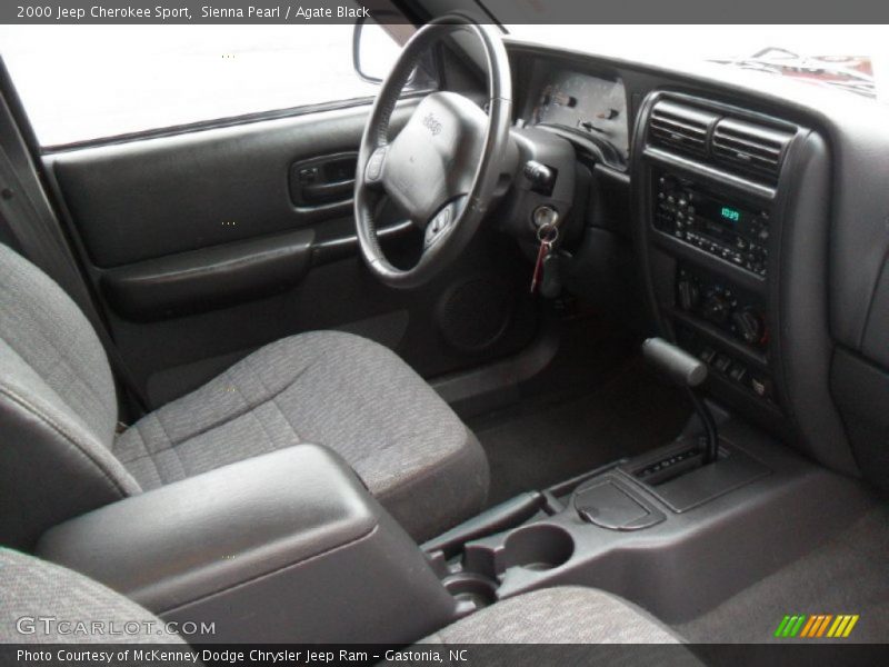Sienna Pearl / Agate Black 2000 Jeep Cherokee Sport
