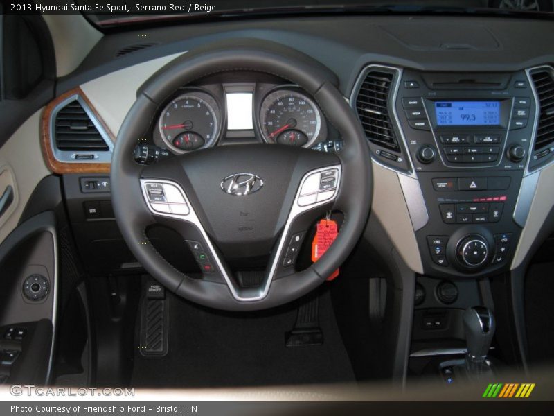 Serrano Red / Beige 2013 Hyundai Santa Fe Sport